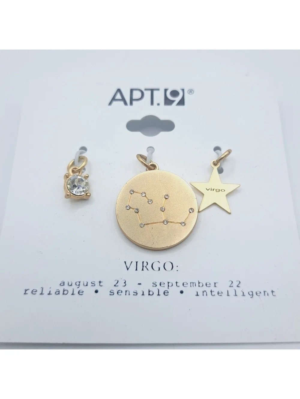 Virgo Zodiac Pendant Charm Set